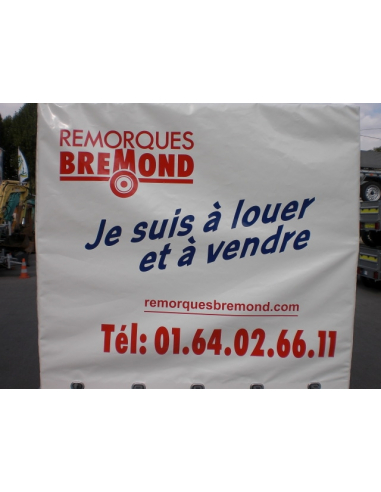 Location remorque bâchée HUBIERE
