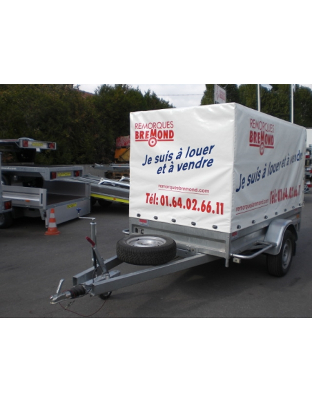 Location remorque bâchée HUBIERE