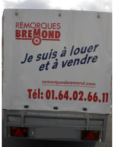 Location remorque bâchée HUBIERE