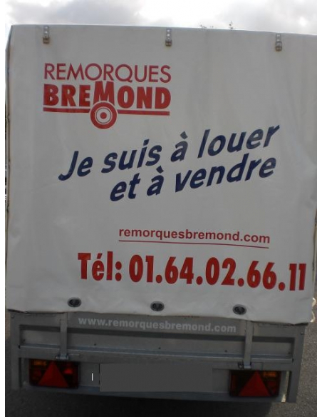 Location remorque bâchée HUBIERE