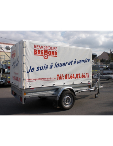 Location remorque bâchée HUBIERE