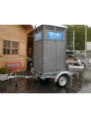 Remorque toilette autonome roulante