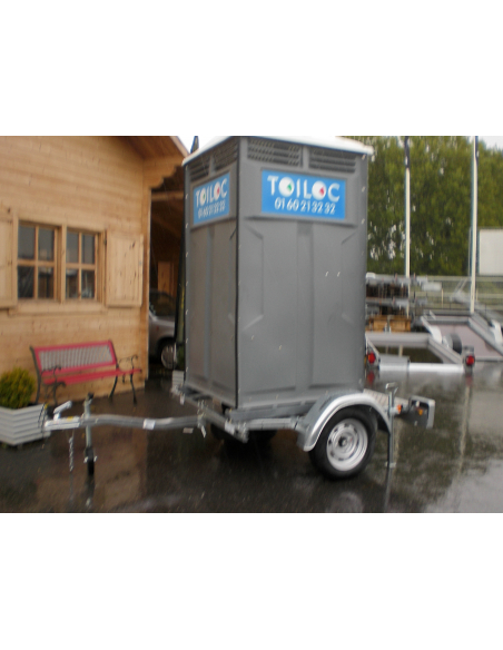 Remorque toilette autonome roulante