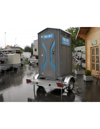Remorque toilette autonome roulante