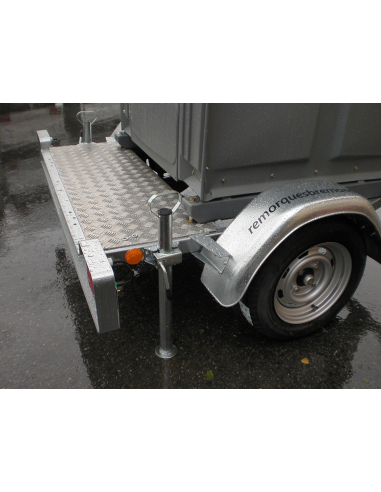 Remorque toilette autonome roulante