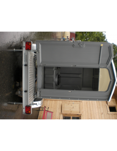 Remorque toilette autonome roulante