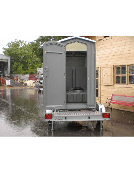 Remorque toilette autonome roulante