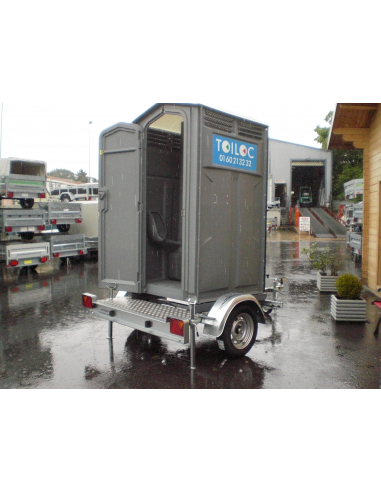 Remorque toilette autonome roulante