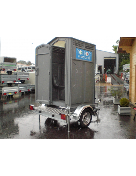 Remorque toilette autonome roulante