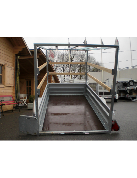 PLM 130 - Kit ridelles tôles 40 cm + Bâche haute 150 cm (option)