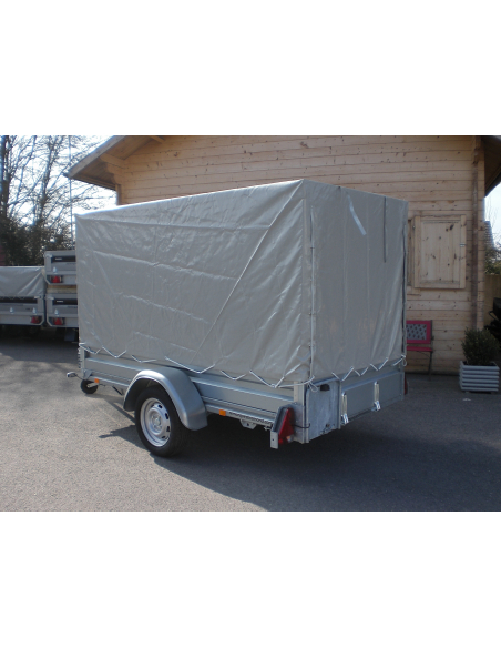 PLM 130 - Kit ridelles tôles 40 cm + Bâche haute 150 cm (option)