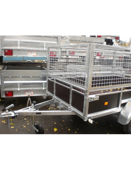 Remorque ERDE EXPERT LCB 201 + Option Rehausses grillagées