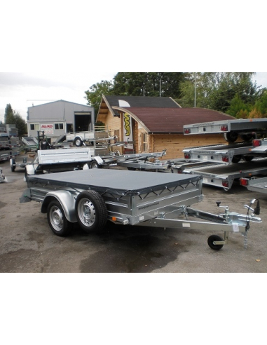 PLM 150 - Kit ridelles tôles 40 cm + Bâche plate + Roue de secours et son support (option)