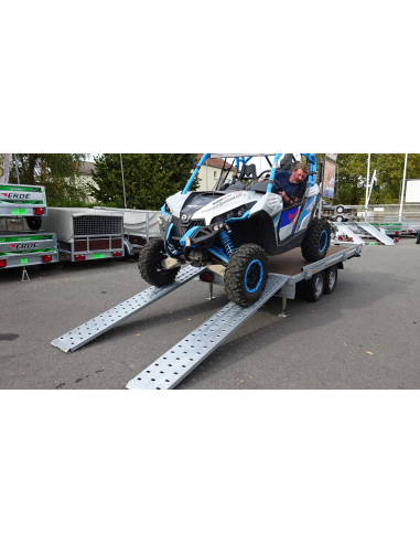 Remorque plateau 2 essieux RIS340F200