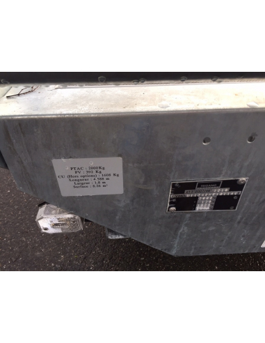 Remorque plateau 2 essieux RIS340F200