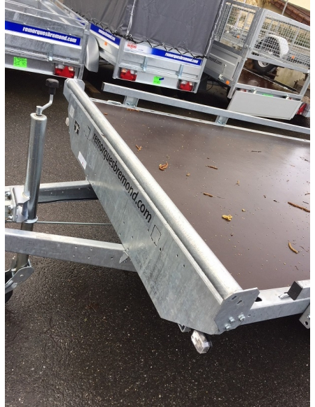 Remorque plateau 2 essieux RIS340F200