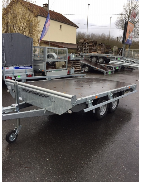 Remorque plateau 2 essieux RIS340F200