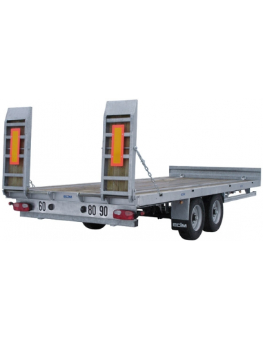 Remorque porte engin 11000kg ECIM