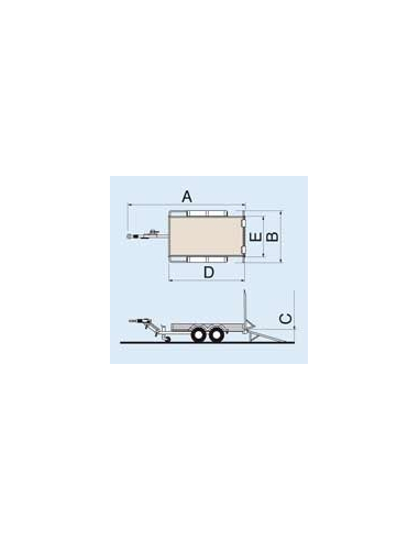 Remorque porte engin PE-CLASSIC ECIM