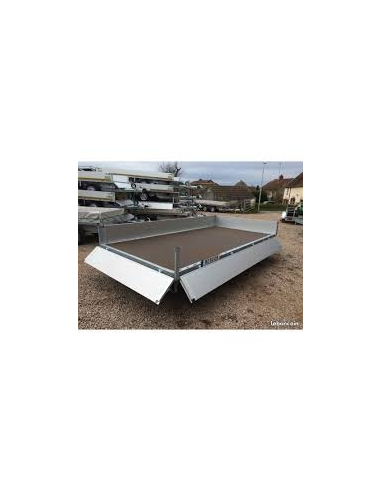 Remorque plateau 2 essieux RIS340F200