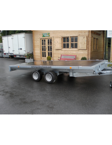 Remorque plateau 2 essieux RIS400F270