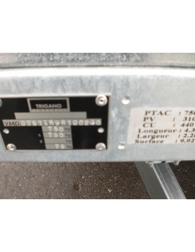 Remorques plateaux multi usages REV250SF