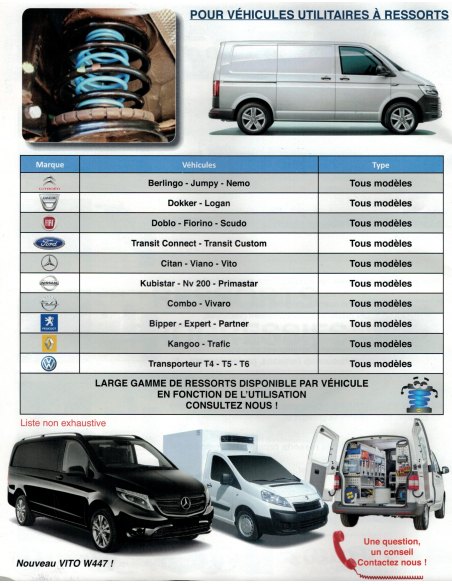 SUSPENSIONS/RENFORTS PNEUMATIQUES