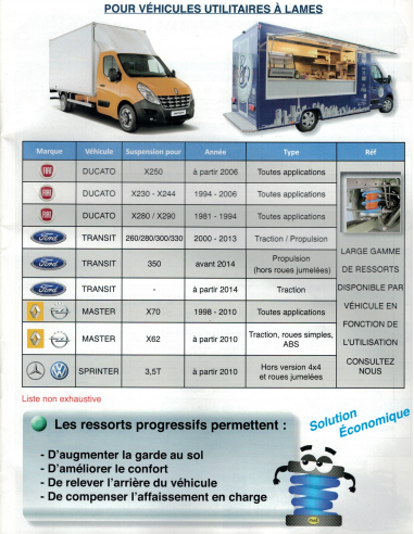 SUSPENSIONS/RENFORTS PNEUMATIQUES