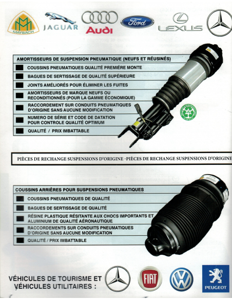 SUSPENSIONS/RENFORTS PNEUMATIQUES