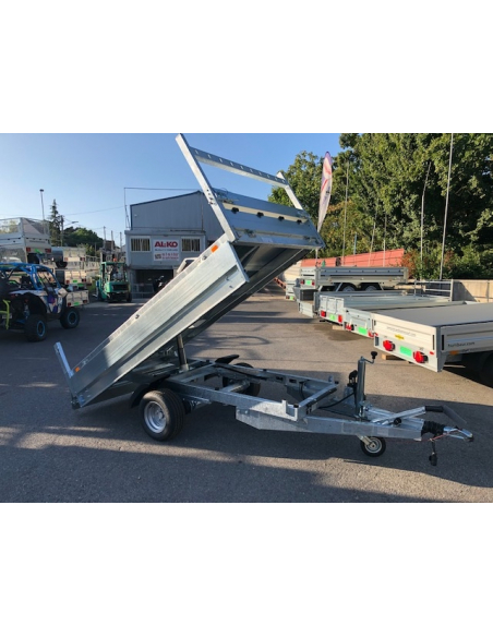 Remorque benne 1 essieu roues dessous BRI260F150