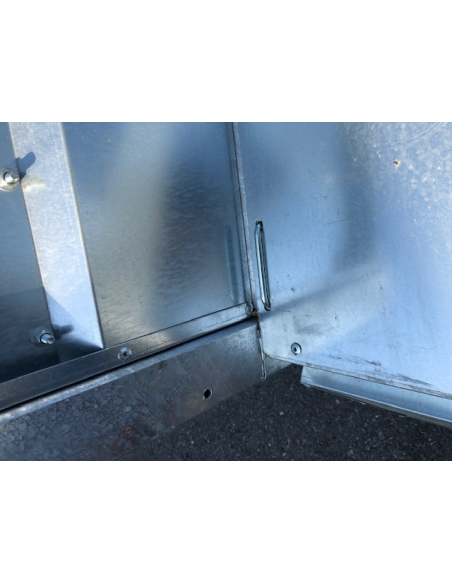 Remorque benne 1 essieu roues dessous BRI260F150