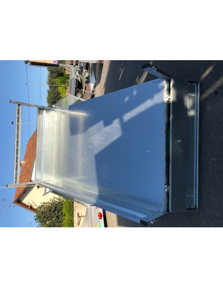 Remorque benne 1 essieu roues dessous BRI260F150