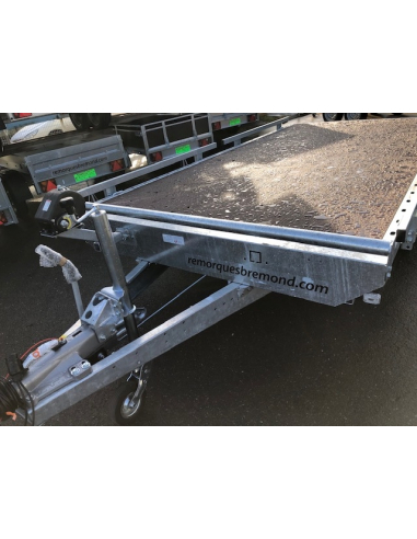 Remorque plateau NU roues intérieures...