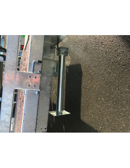 Remorque plateau NU roues intérieures surbaissées. REF RIS400F350