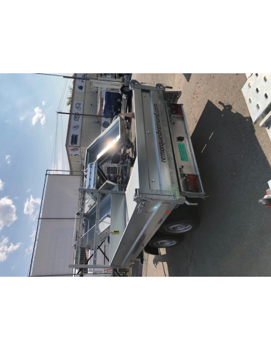 Remorque tri-benne 2 essieux roues...