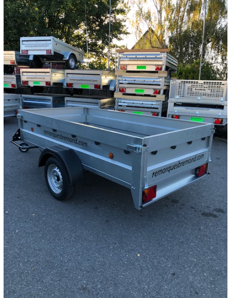 Remorque GO251F75 - essieu freiné 750kg