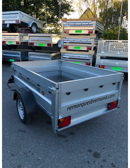 Remorque GO201F75 - essieu freiné 750kg