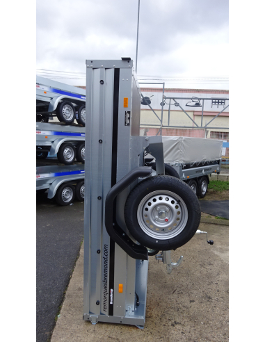 Remorque BRENDERUP 1205S - Stockage vertical