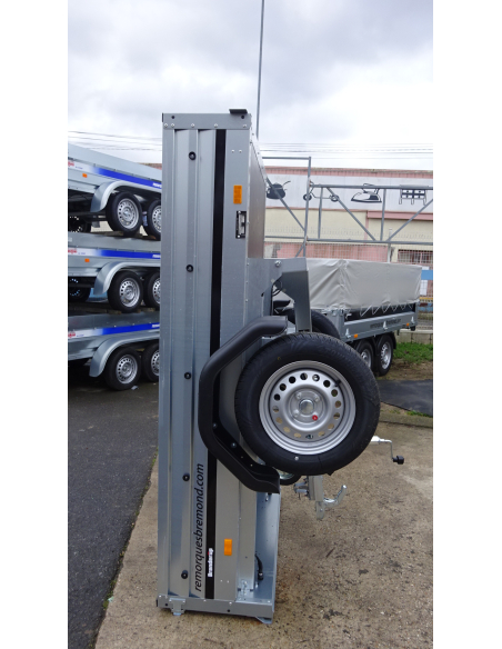 Remorque BRENDERUP 1205S - Stockage vertical