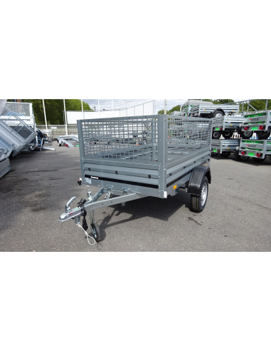 Remorque BRENDERUP 1205S - Réhausses grillagées