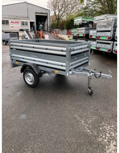 Remorque BRENDERUP 1205S - Réhausses de ridelles + bâche plate