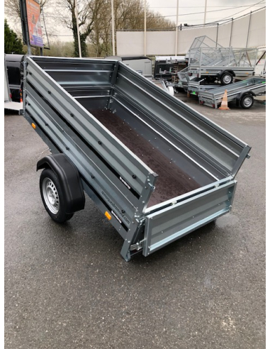 Remorque BRENDERUP 1205S - Réhausses de ridelles + bâche plate