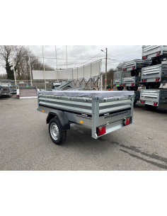 Remorque BRENDERUP 1205XL avec roue jockey et bâche plate 2