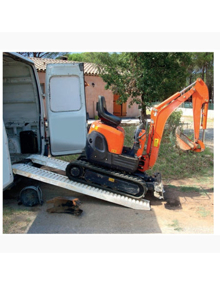 Rampes en alu renforcées 2.5 m - Capacité jusqu'à 3 600 kg