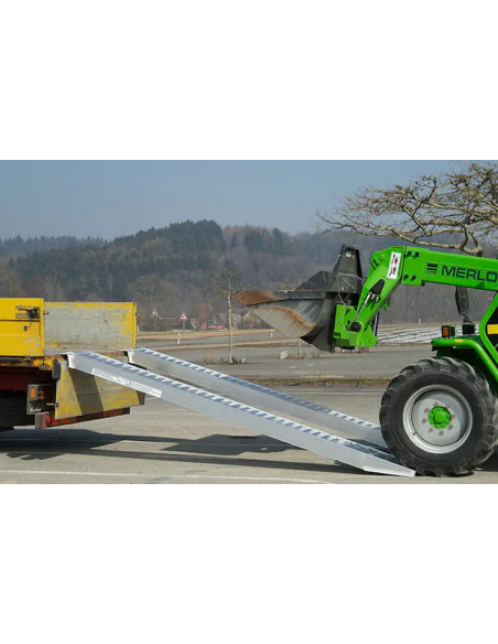 Rampes en alu renforcées 4 m - Capacité jusqu'à 4 150 kg