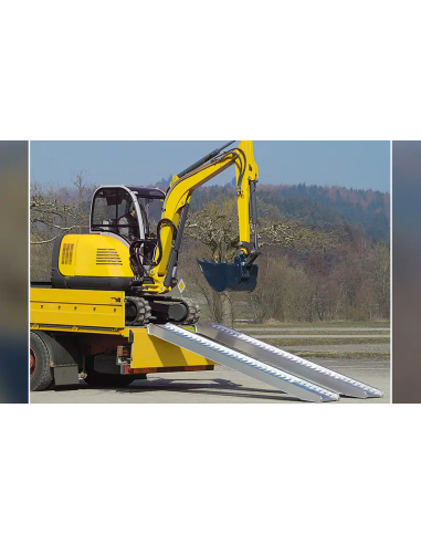 Rampes en alu renforcées 4 m - Capacité jusqu'à 4 150 kg