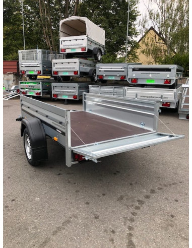 Remorque BRENDERUP 2205S - 500 kg - Ridelles avant & arrière ouvrante