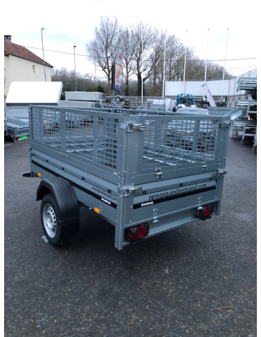 Remorque BRENDERUP 2205S - 500 kg - Ridelles grillagées