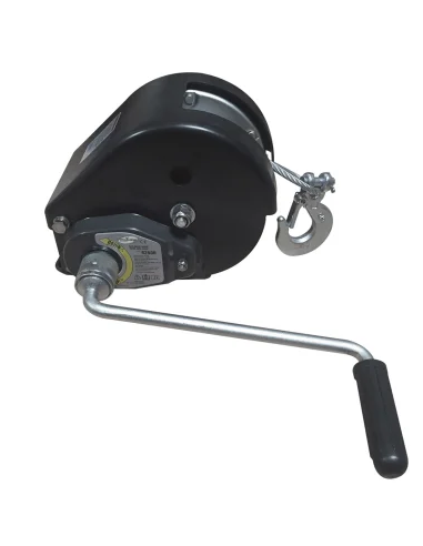 Treuil manuel auto-freiné 2950 kg avec câble – Montage sur remorque porte-voiture ou plateau