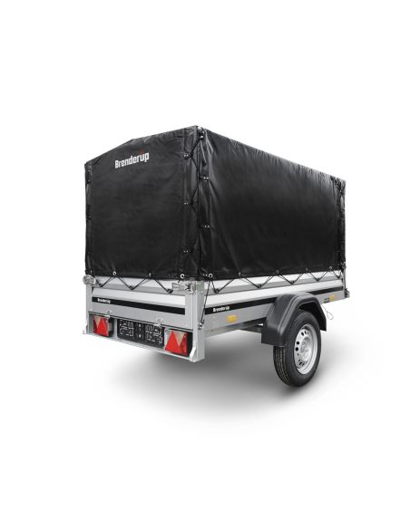 Remorque BRENDERUP 1205SUB500 Basculante avec Bâche Haute 80 cm – Polyvalente, Compacte et Pratique